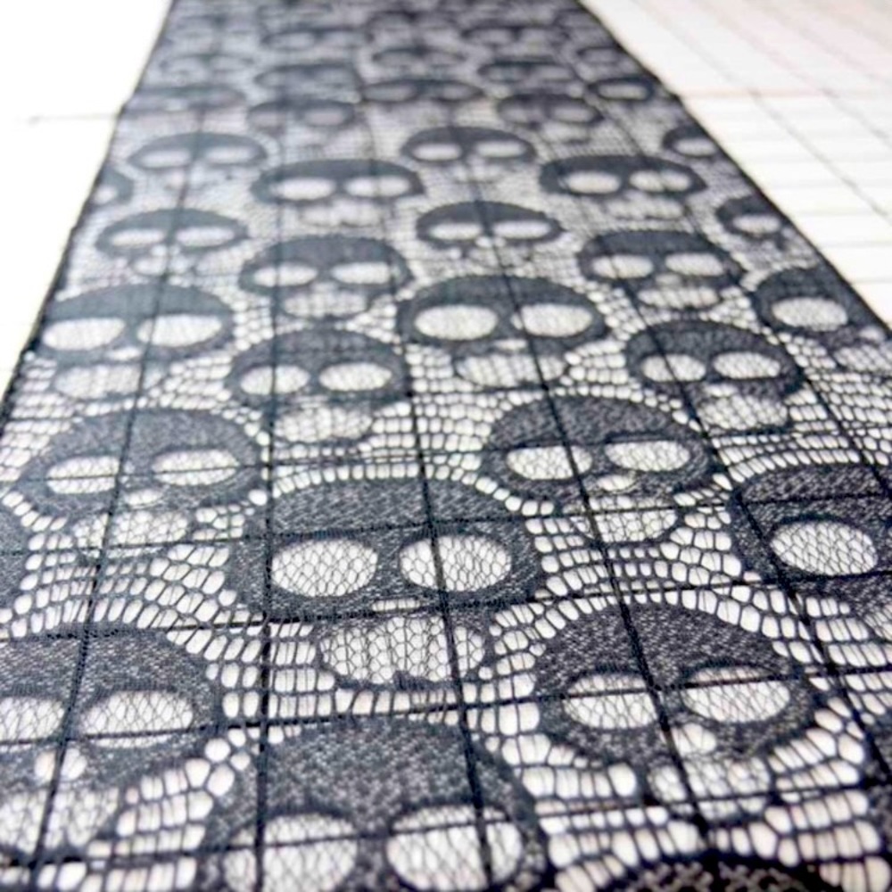 Black Skull Table Runner